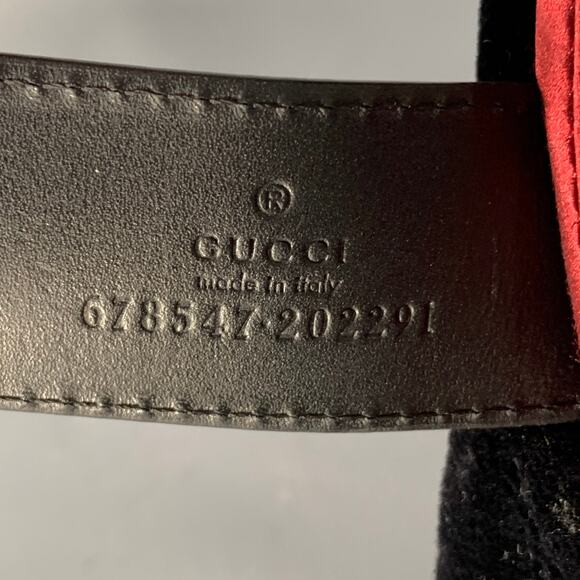 GUCCI FW21 Size M Black Velvet Leather Trim Cotton Riding Helmet - Picture 8 of 12